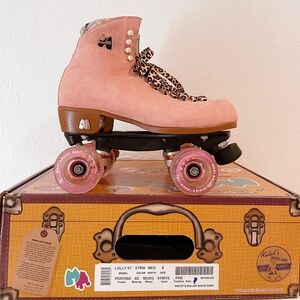 Moxi Lolly Outdoor Complete Roller Skates in Strawberry Pink SIZE 8 (US W 9-9.5)